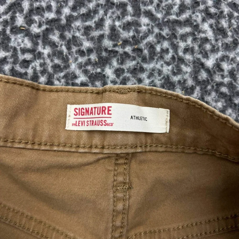 Levis Strauss & Co Jeans Men 30x32 Brown Athletic Fit Denim Pants Outdoor Pocket